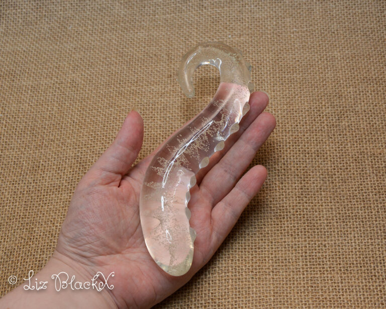 Unwrap the Night: Funzze Glow-in-the-Dark Glass Dildo Review Copyright Liz BlackX
