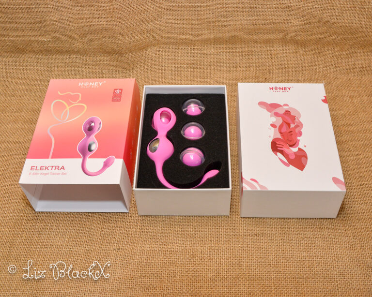 HoneyPlayBox Elektra E-stim Kegel Trainer Set Review: Get Charged Up with this Device! Copyright Liz BlackX