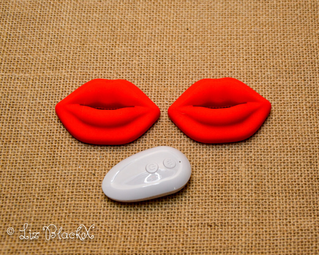 Lip-Shaped Nipple Clamps by Funzze: A Playful BDSM Toy Review Copyright Liz BlackX