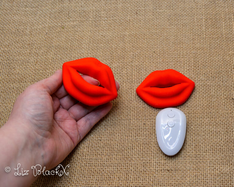 Lip-Shaped Nipple Clamps by Funzze: A Playful BDSM Toy Review Copyright Liz BlackX