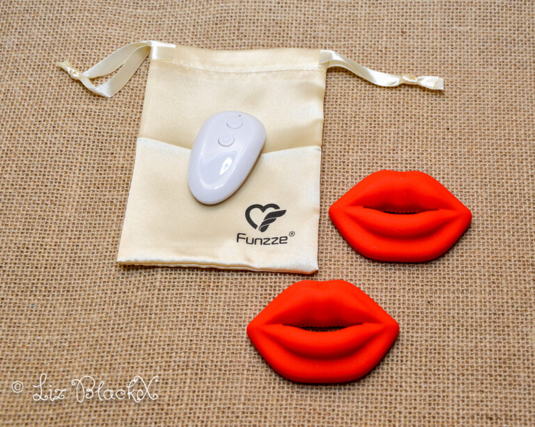 Lip-Shaped Nipple Clamps by Funzze: A Playful BDSM Toy Review Copyright Liz BlackX