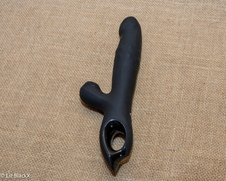 Review of the 3-in-1 Wiggling, Sucking Rabbit Vibrator with Rolling Beads Funzze Copyright Liz BlackX