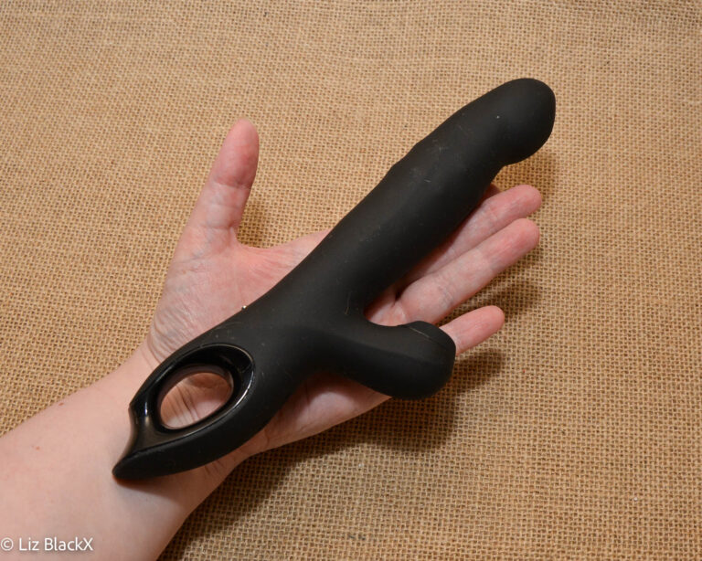 Review of the 3-in-1 Wiggling, Sucking Rabbit Vibrator with Rolling Beads Funzze Copyright Liz BlackX