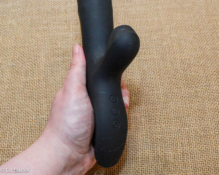 Review of the 3-in-1 Wiggling, Sucking Rabbit Vibrator with Rolling Beads Funzze Copyright Liz BlackX