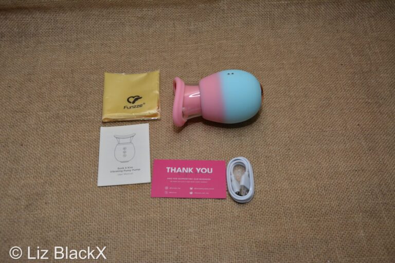 Funzze Suck and Kiss Vibrating Pussy Pump Honest Review Copyright Liz BlackX